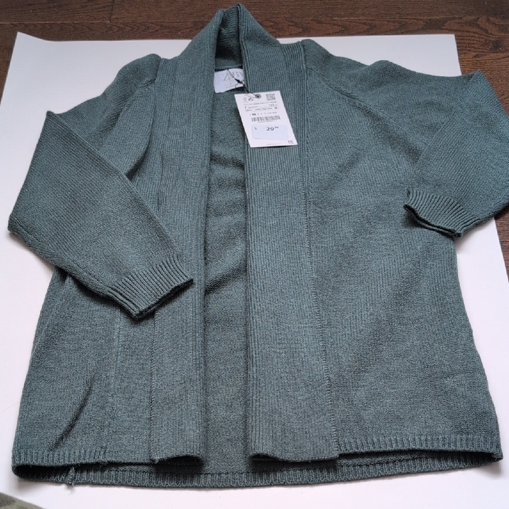 Zara Kids Sage Green Cardigan